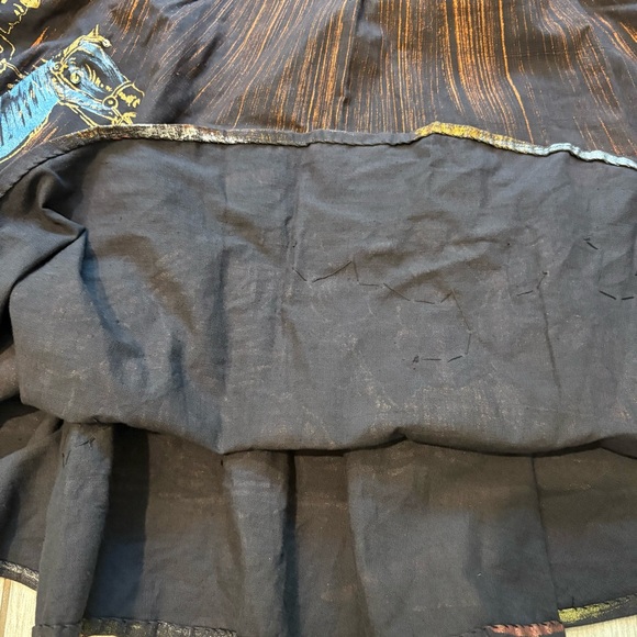 Vintage 1950’s/1960’s Matador Hand Painted Sequined Mexican Cotton Circle Skirt - Picture 14 of 16